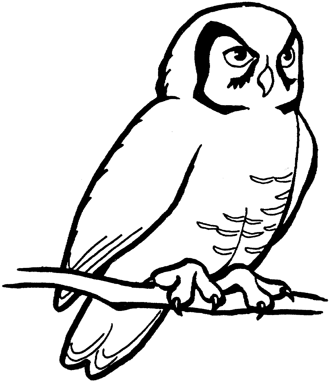 Free printable owl coloring pages for kids