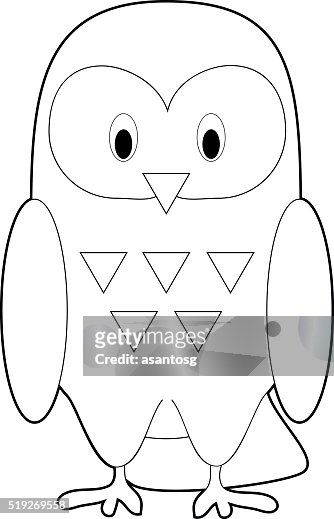 Easy coloring animals for kids snowy owl high