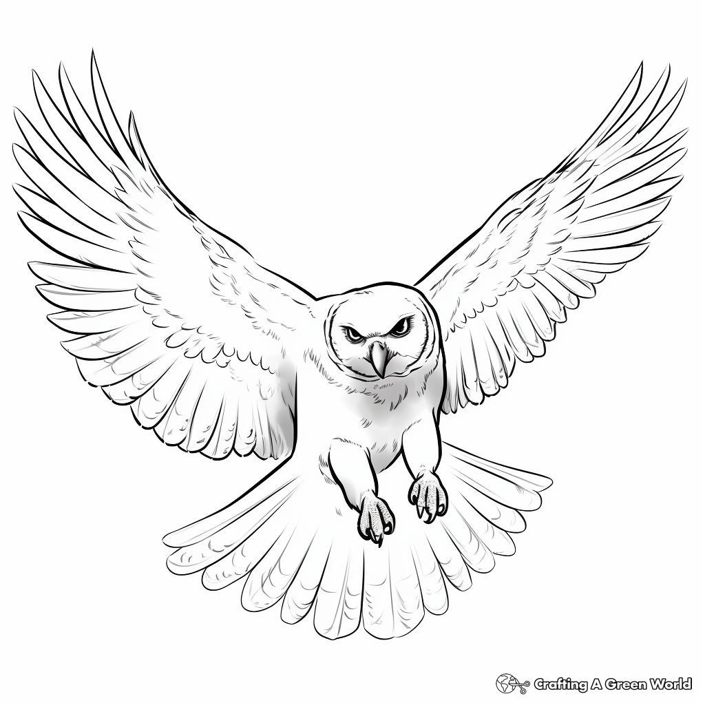 Snowy owl coloring pages