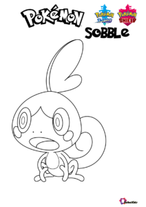 Colorful pokemon sobble coloring pages