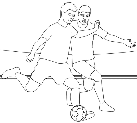 Soccer football coloring page free printable coloring pages