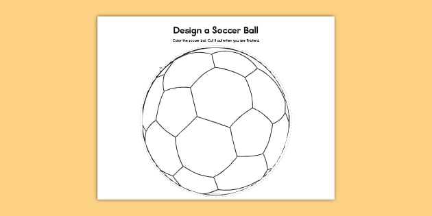 Design a soccer ball coloring activity teacher made