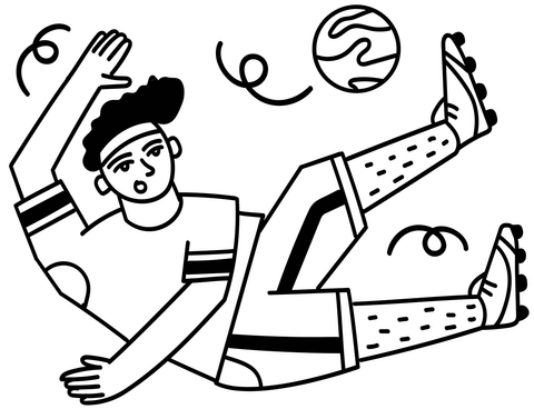 Soccer coloring page free printable coloring pages