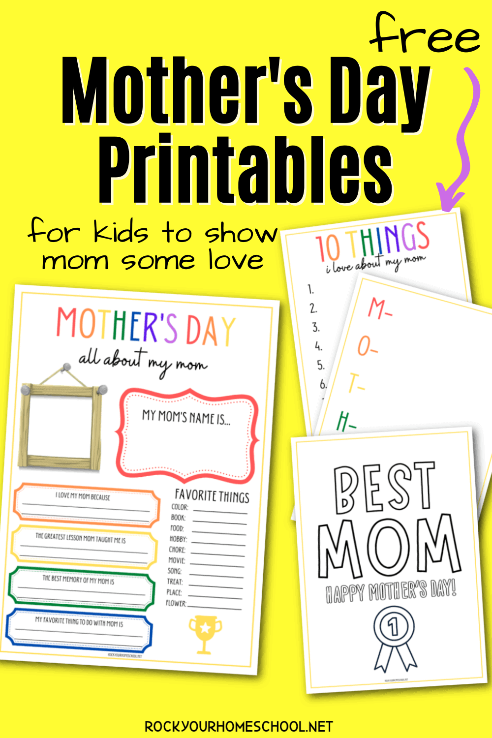 Free mothers day printables for fun activities for kids