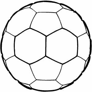 Soccer ball coloring sheet