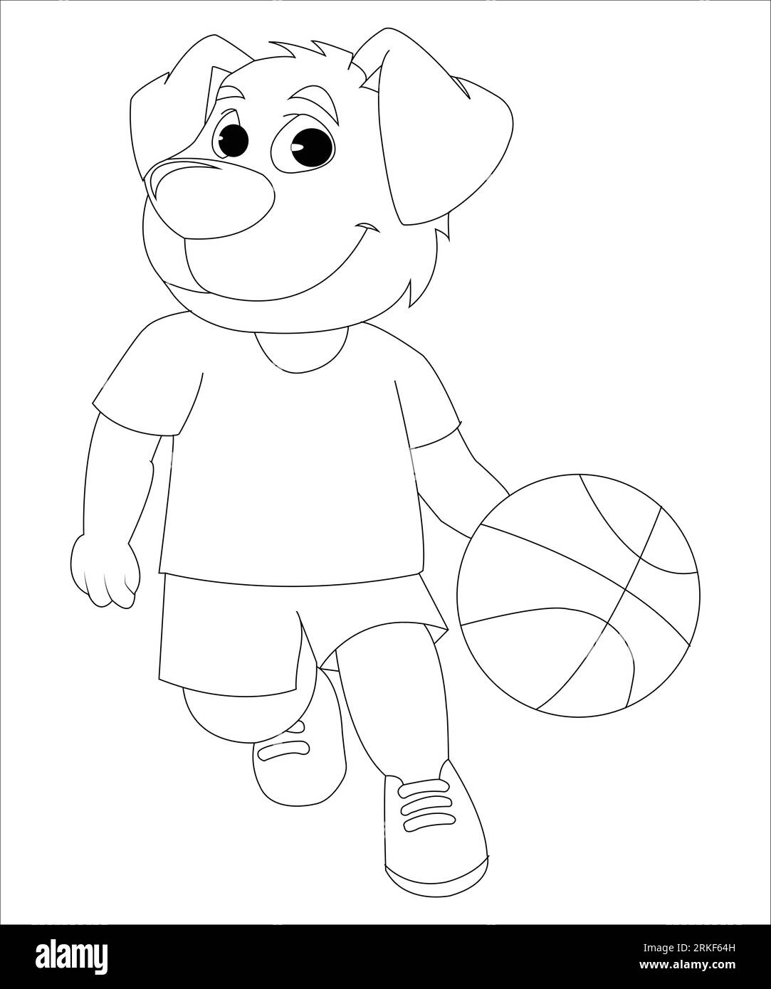 Coloring page ball hi