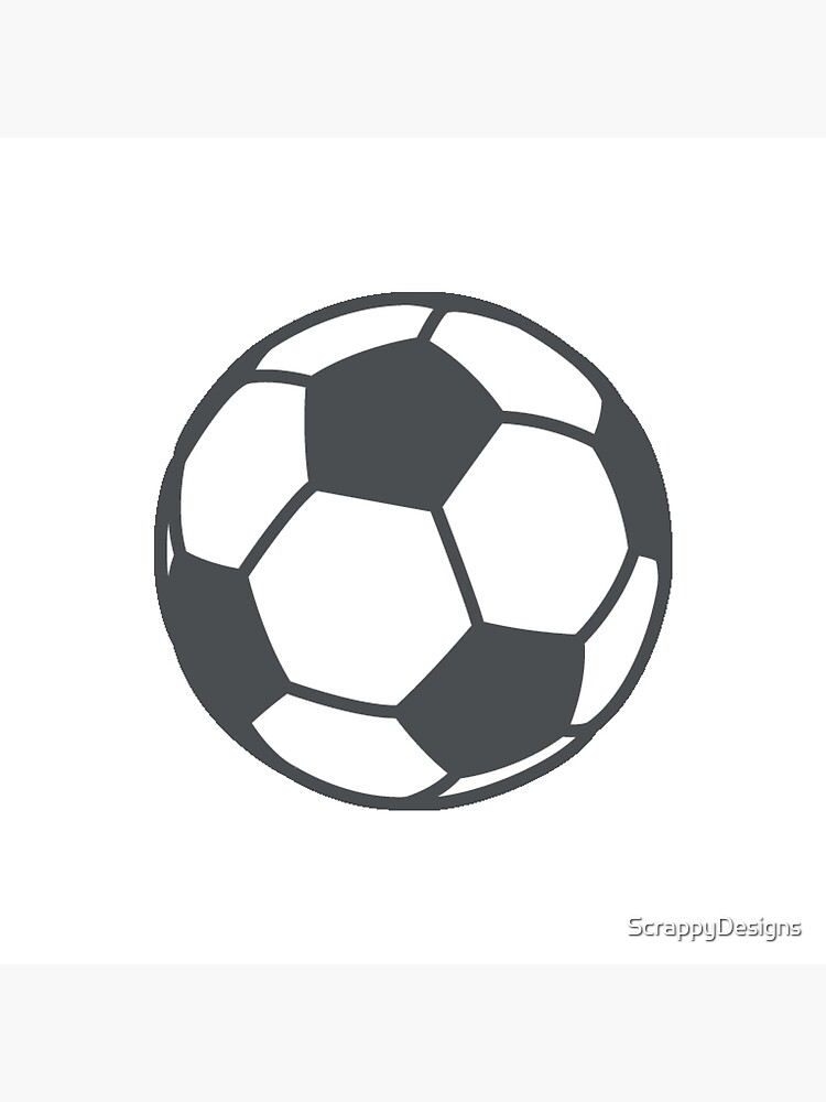 Soccer football emoji art board print for sale by scrappydesigns