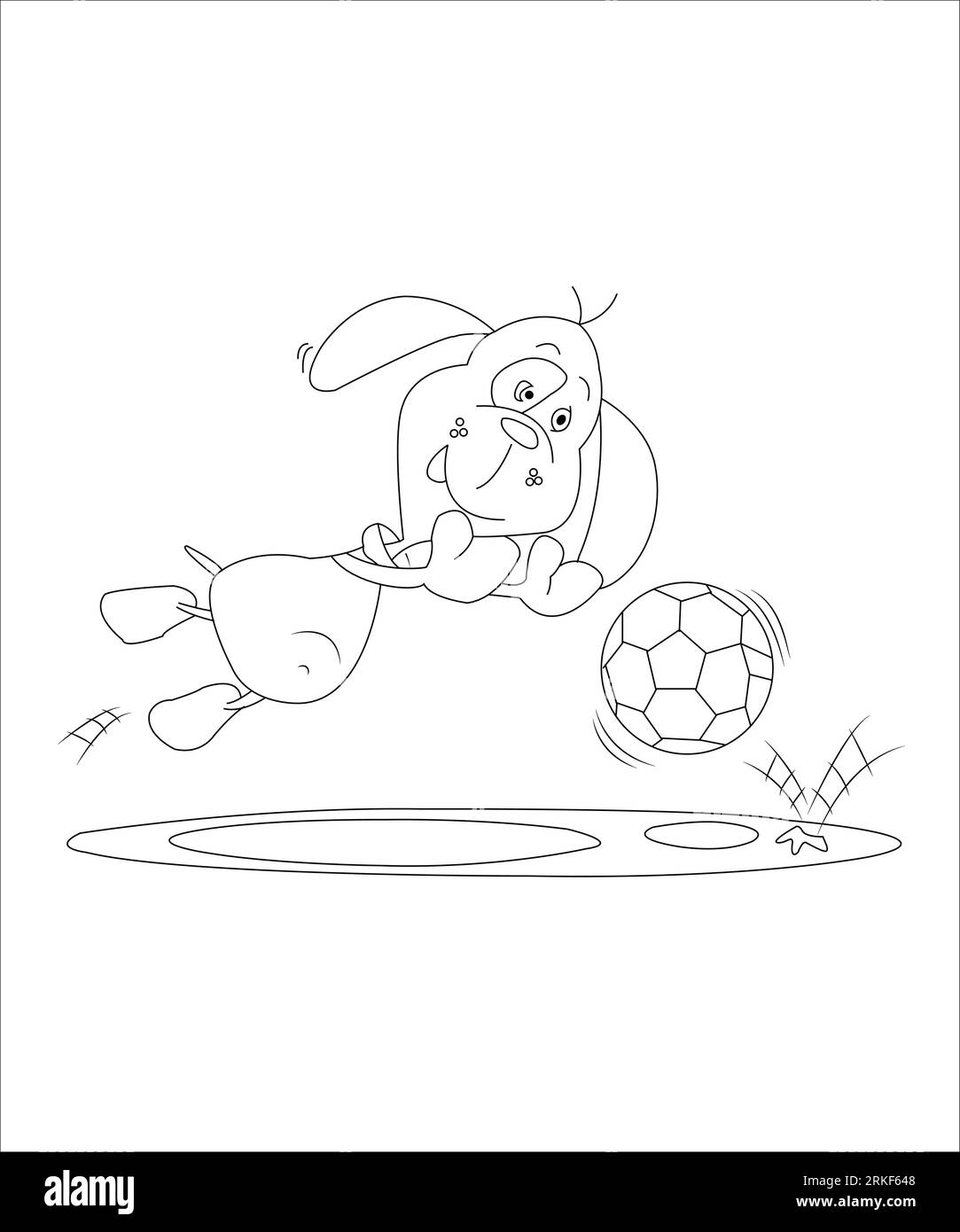 Coloring page ball hi