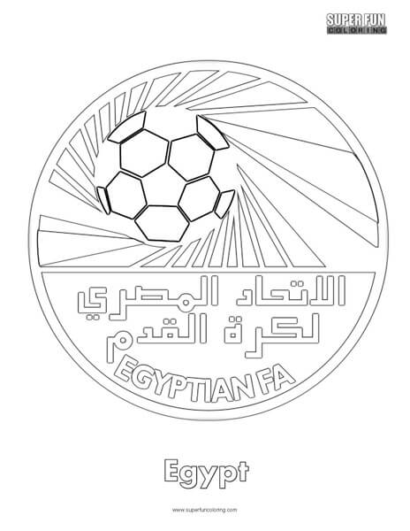 Egypt football coloring page