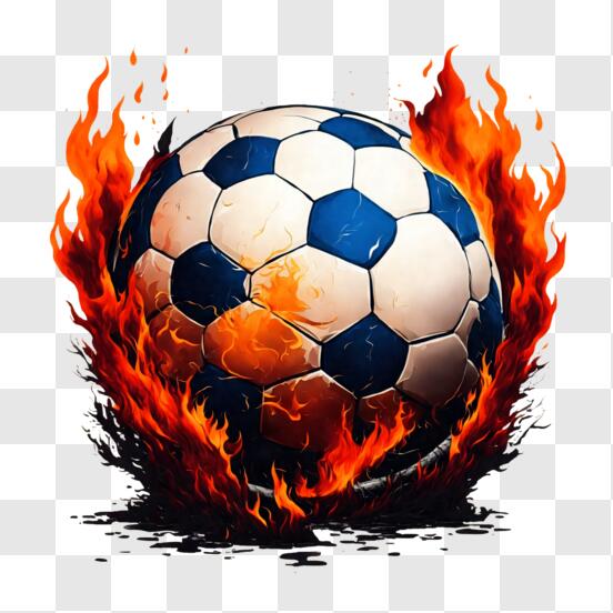 Download soccer ball on fire