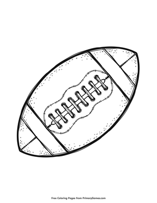 Football coloring page â free printable pdf from