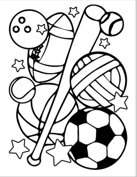 Sports coloring pages