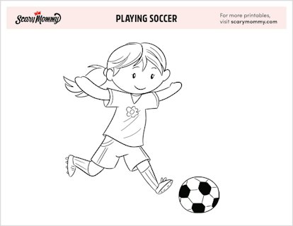 Soccer coloring pages your mini mia hamm or little cristiano ronaldo will love