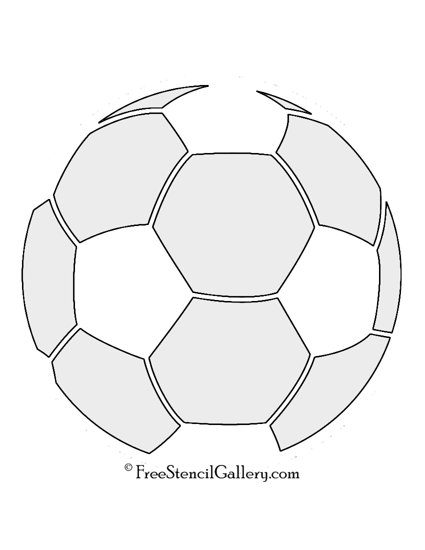 Soccer ball stencil free stencil gallery