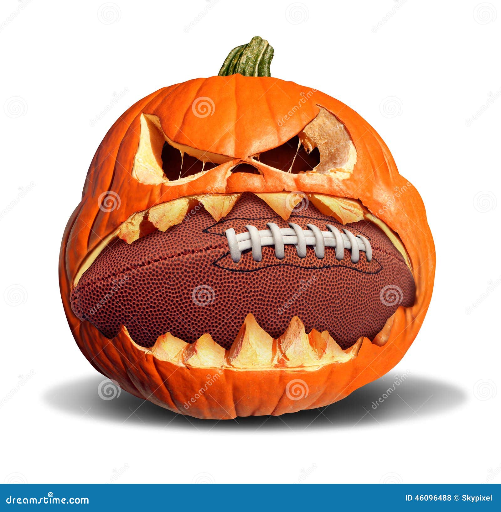 Pumpkin football stock illustrations â pumpkin football stock illustrations vectors clipart