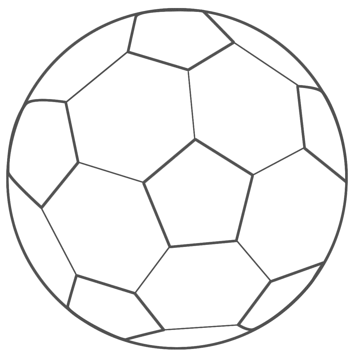 Printable soccer ball pattern template