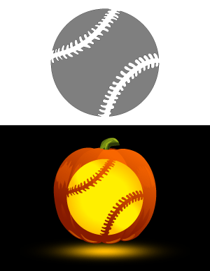 Free printable sports pumpkin stencils