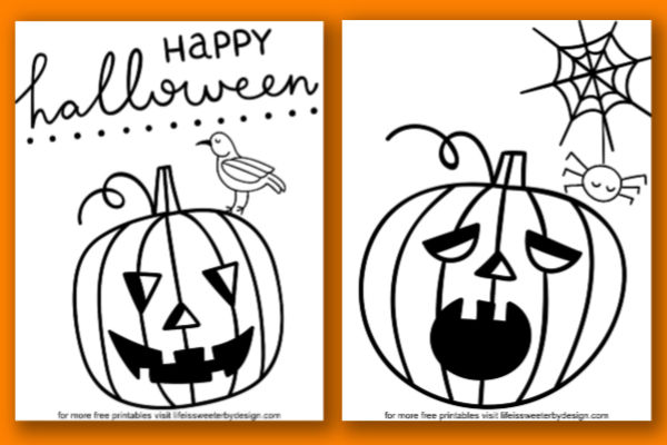 Pumpkin coloring pages