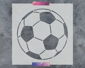 Soccer ball stencil reusable diy craft stencils of a soccer ball soccer ball stencil soccer stencil boy soccer stencil sports stencil