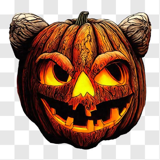 Download pumpkin carving for halloween decoration png online