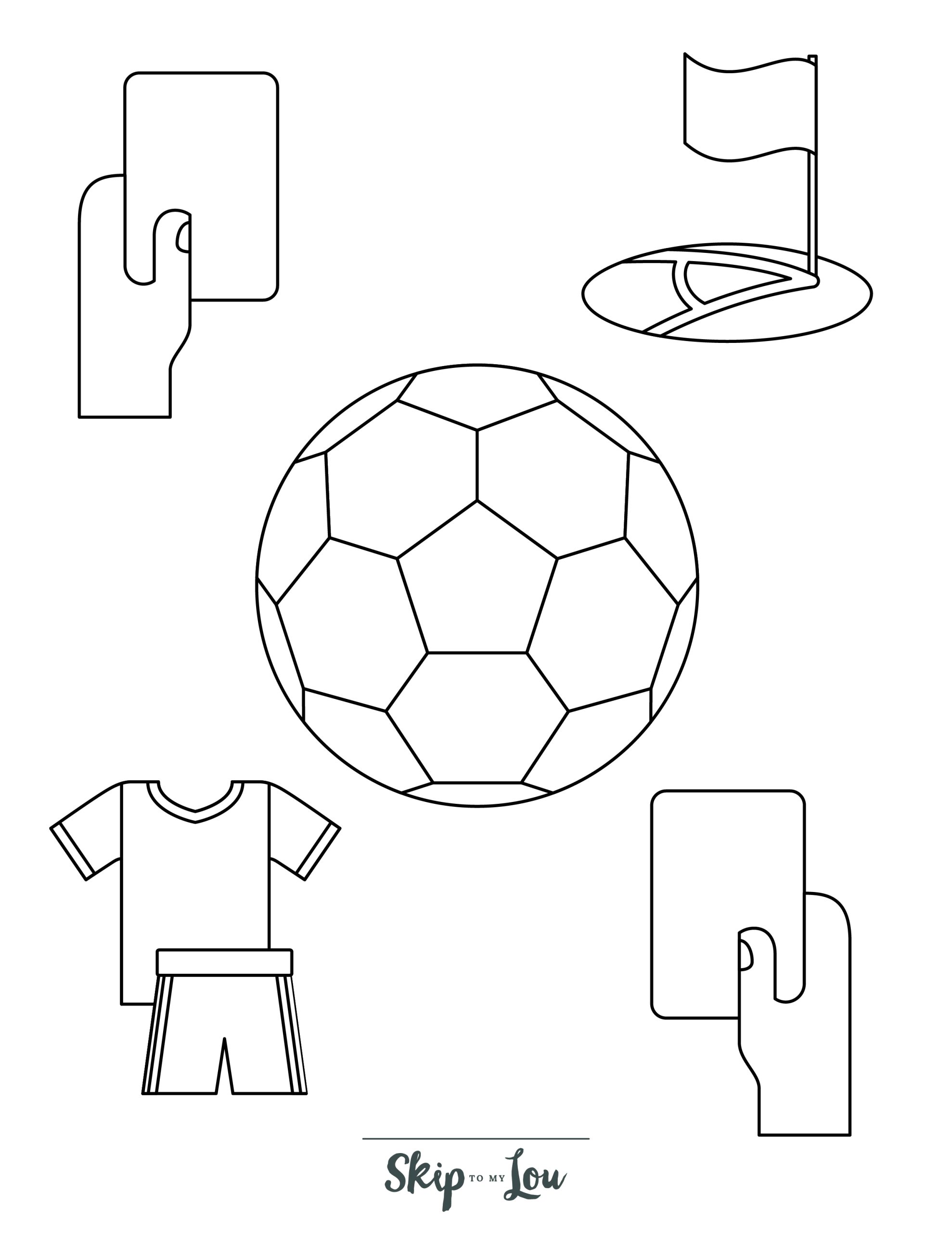 Soccer coloring pages