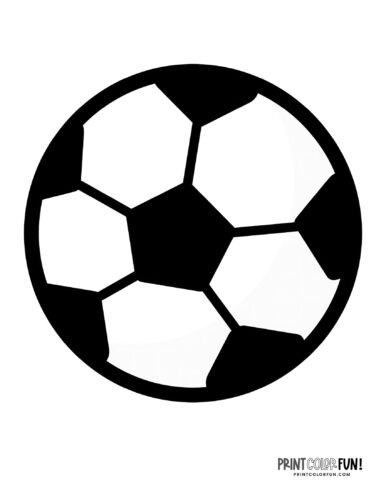 Soccer ball coloring pages clipart at