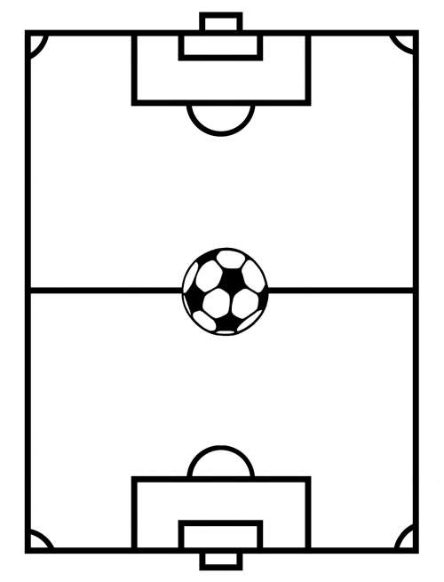 Soccer field template