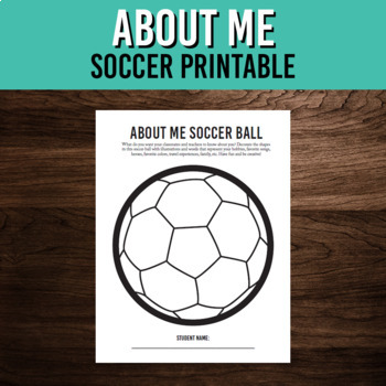 All about me soccer coloring sheet printable activity back to school