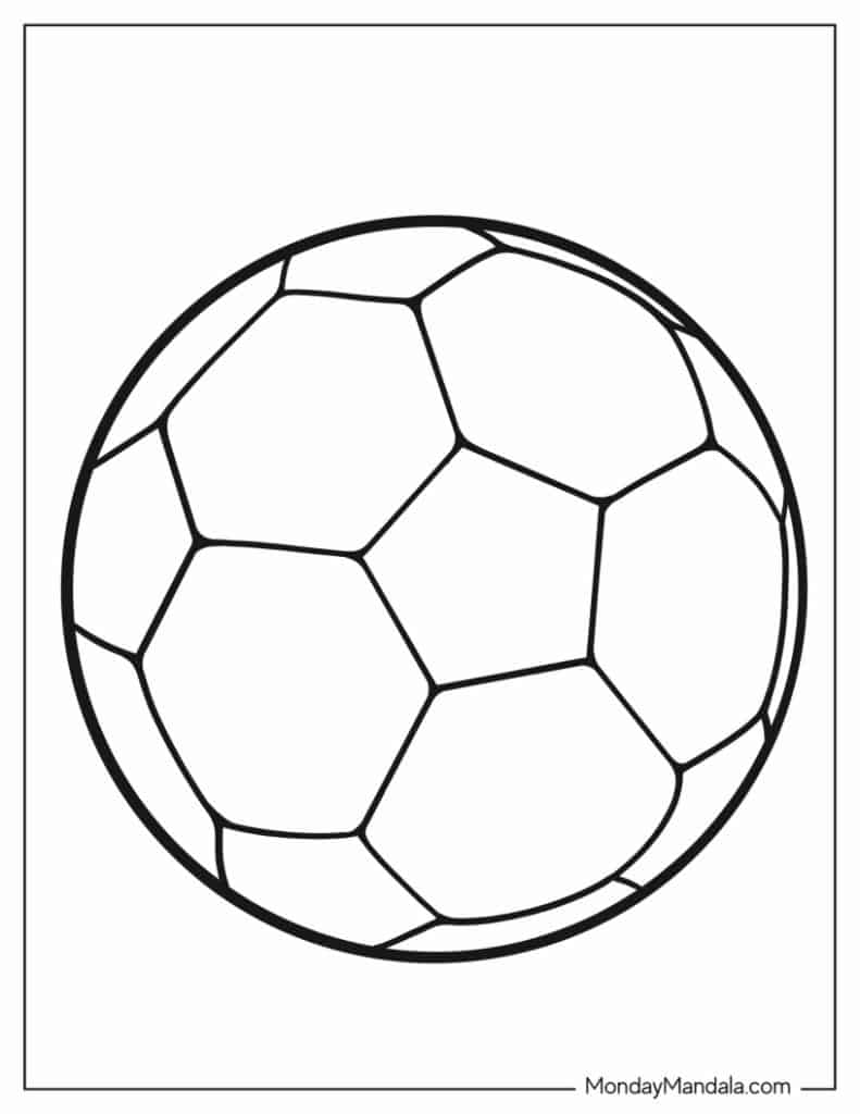 Soccer coloring pages free pdf printables