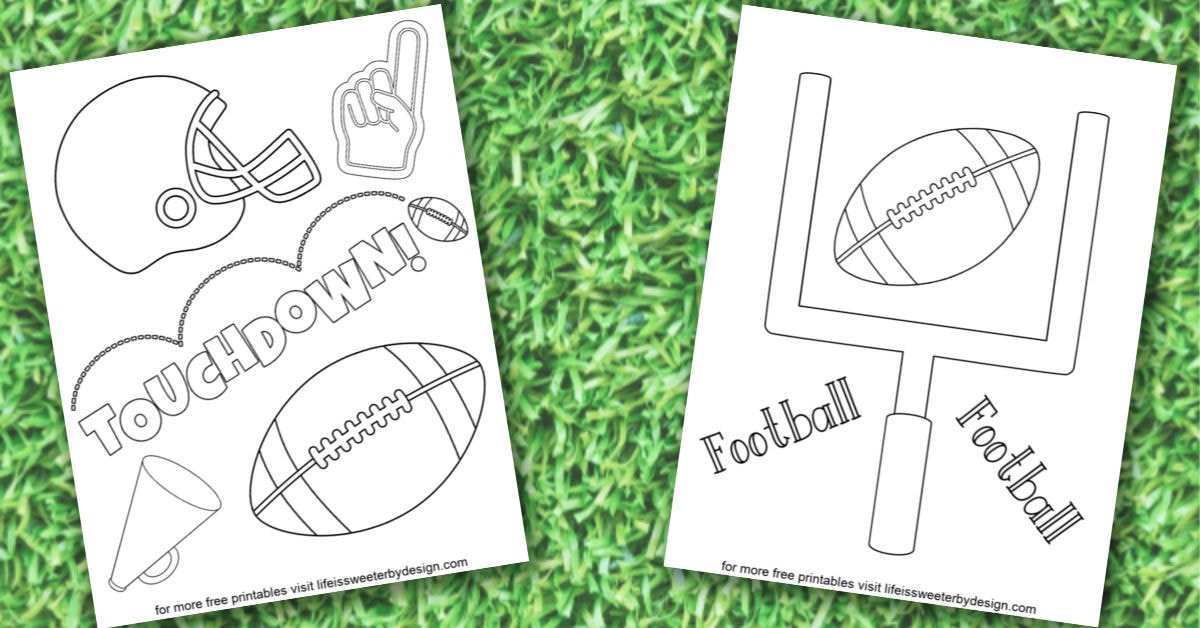 Football coloring pages