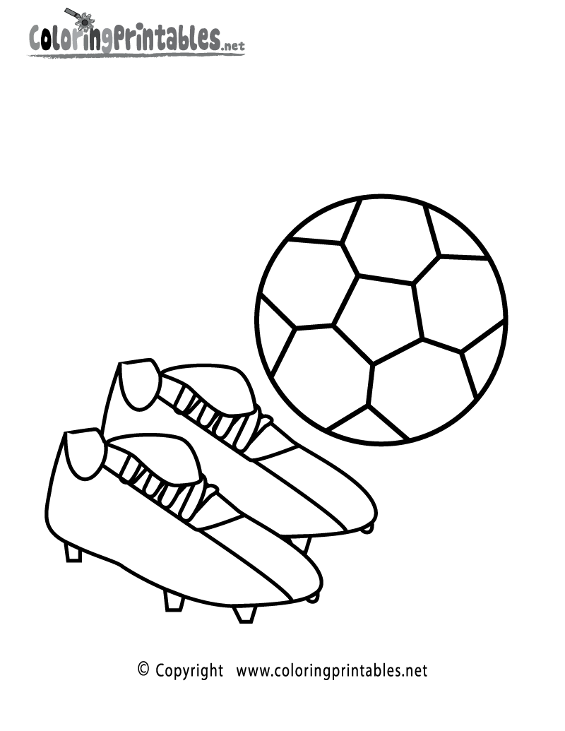 Soccer ball coloring page