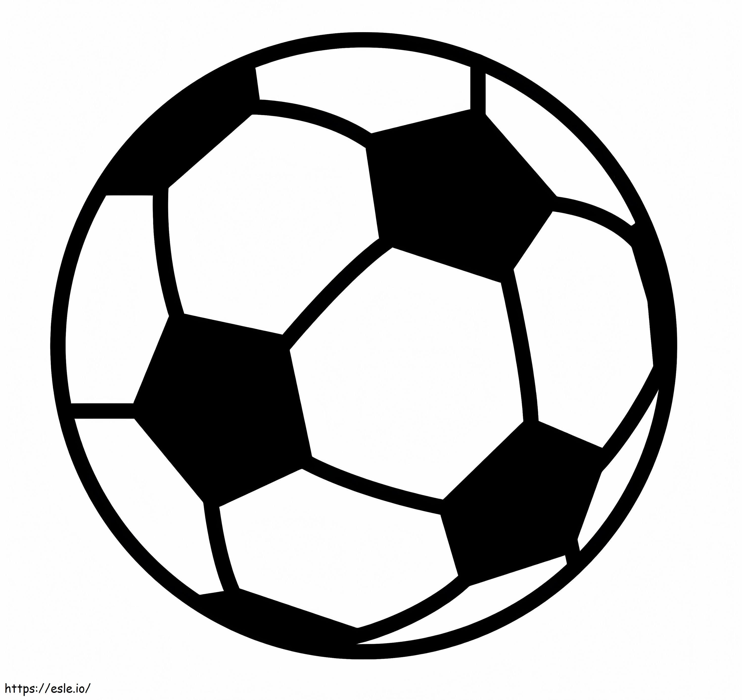 Free soccer ball coloring page