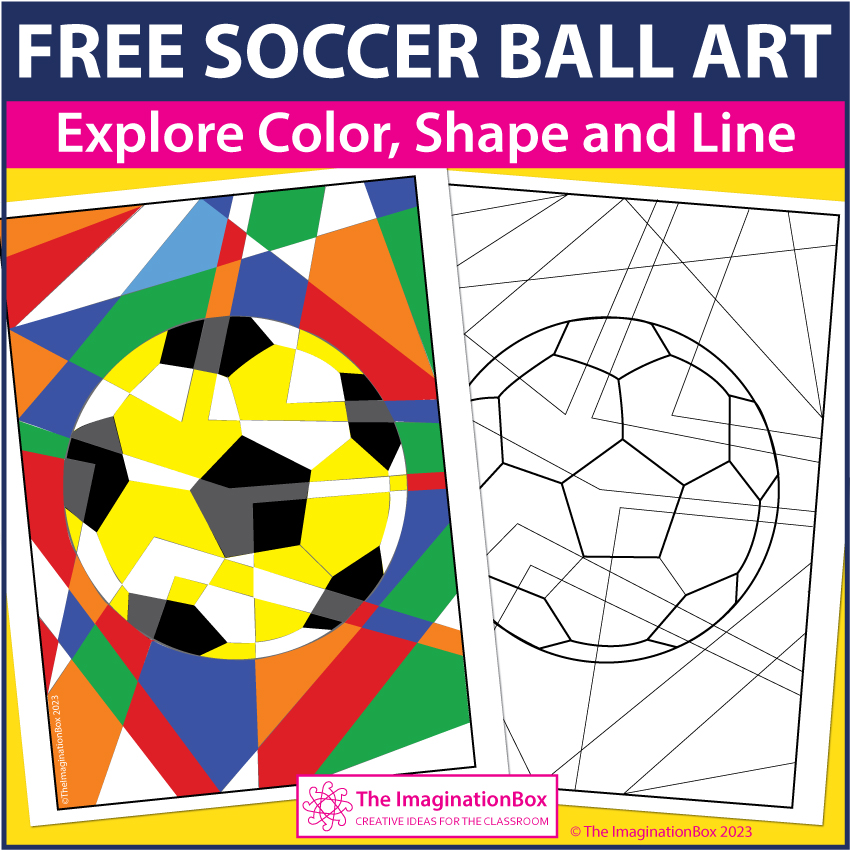 Free soccer football coloring pages abstract art activity
