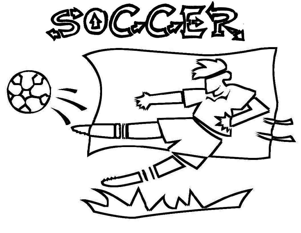 Free printable soccer coloring pages for kids