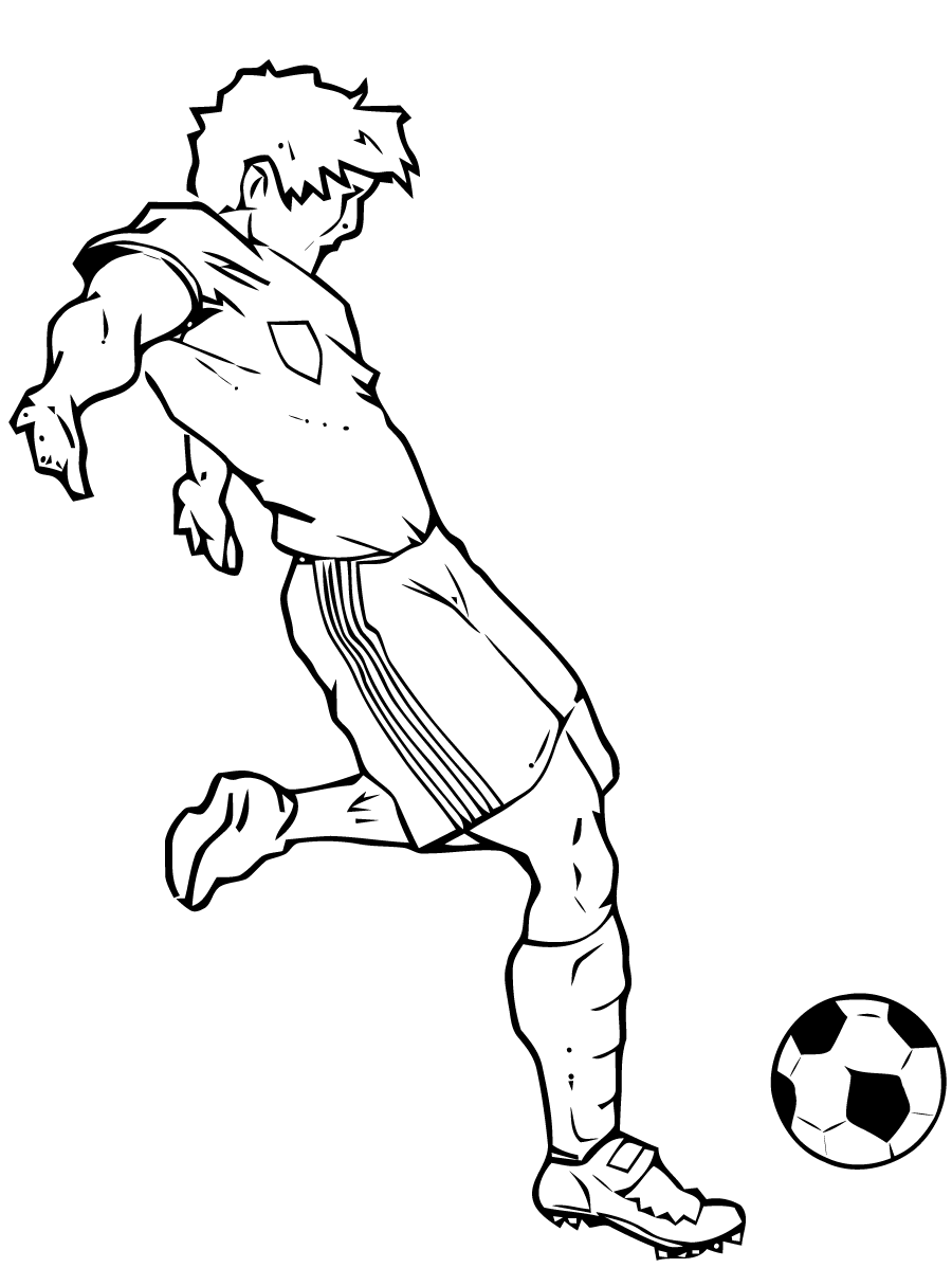 Soccer coloring pages to download