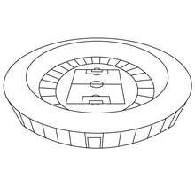 Soccer stadium coloring pages