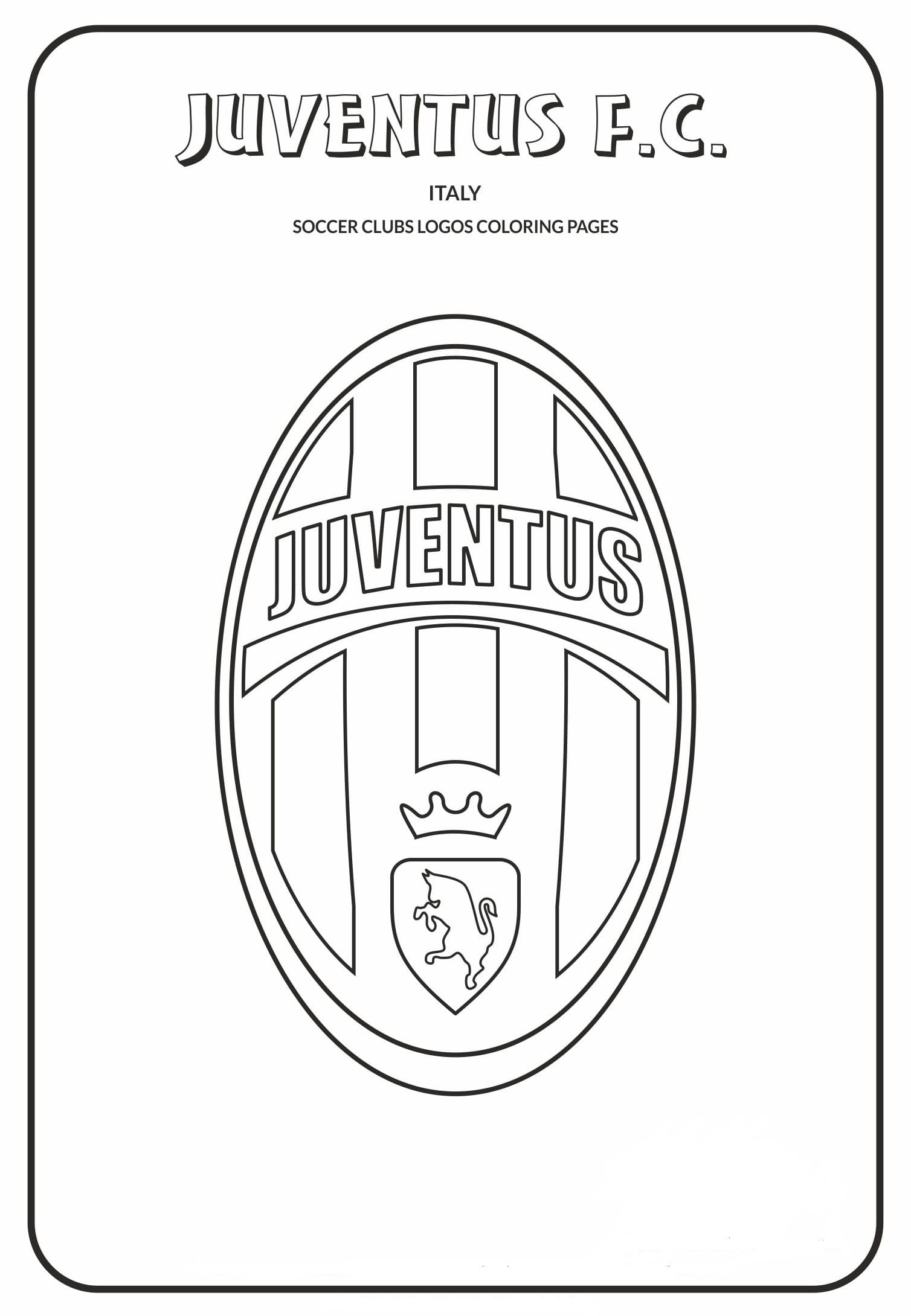 Juventus image coloring page