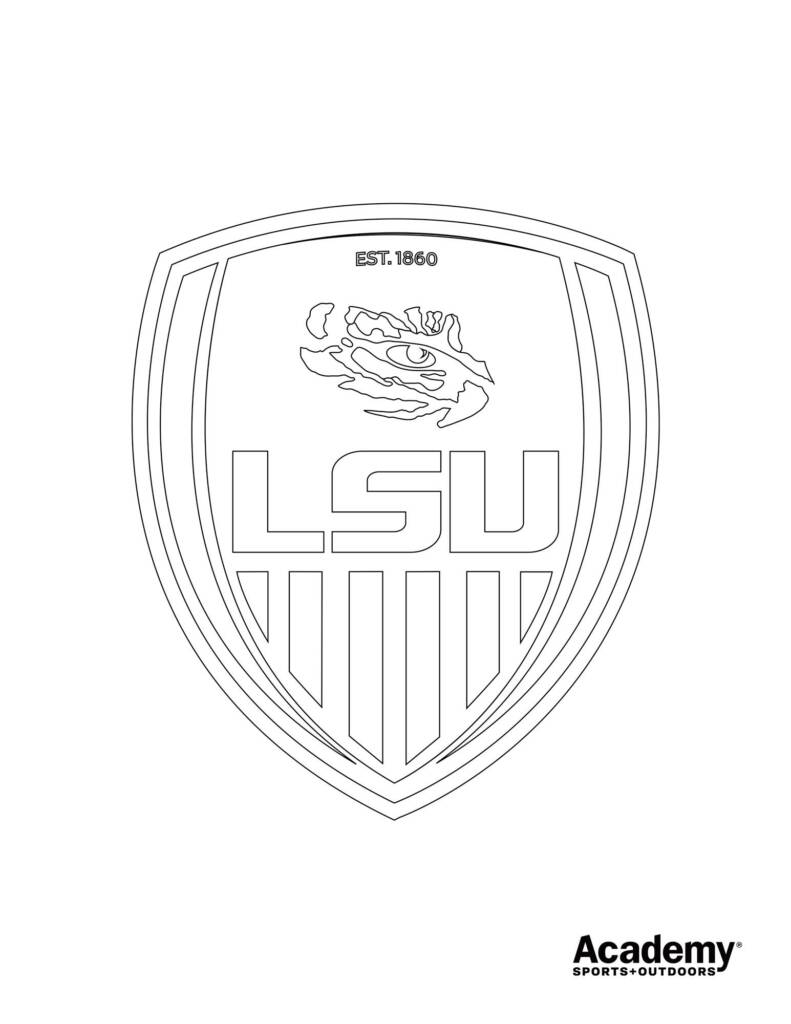 Coloring sheets from lsu athletics â lsu