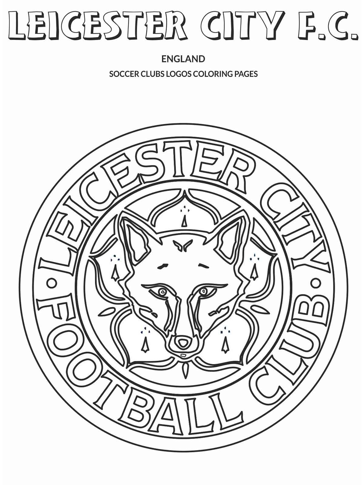 Soccer logos coloring pages