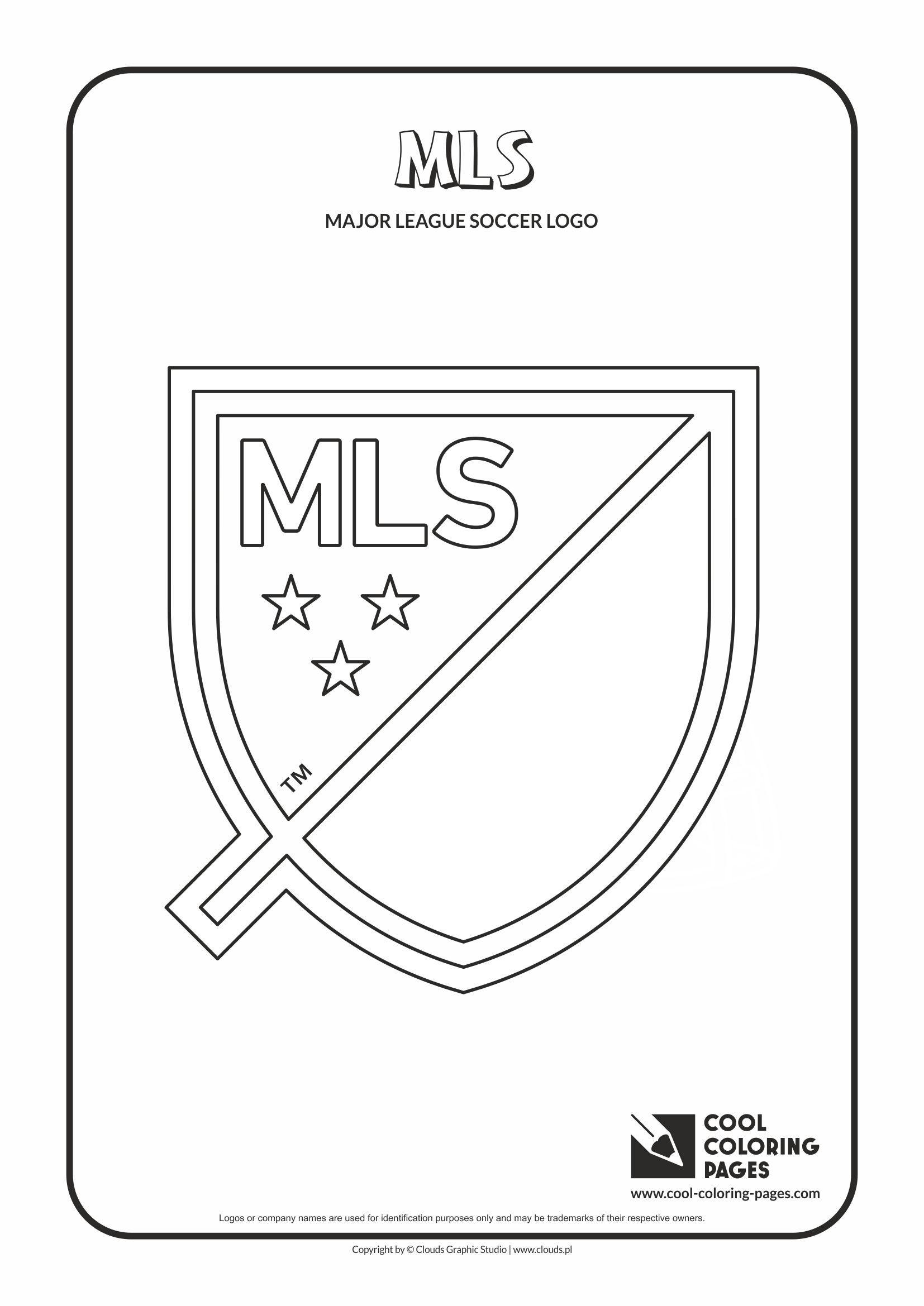 Cool coloring pages mls soccer clubs logos coloring pages