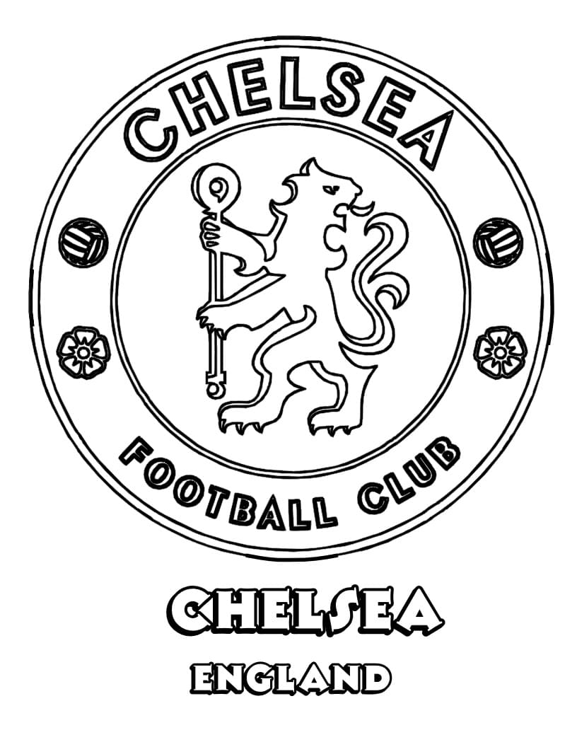 Soccer clubs logos coloring pages