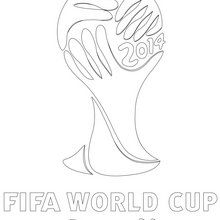 Fifa world cup logo coloring pages