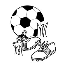 Soccer ball coloring pages