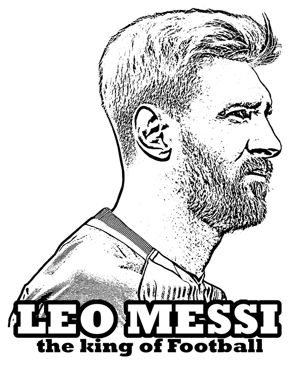 Lionel messi coloring page by topcoloringpages on