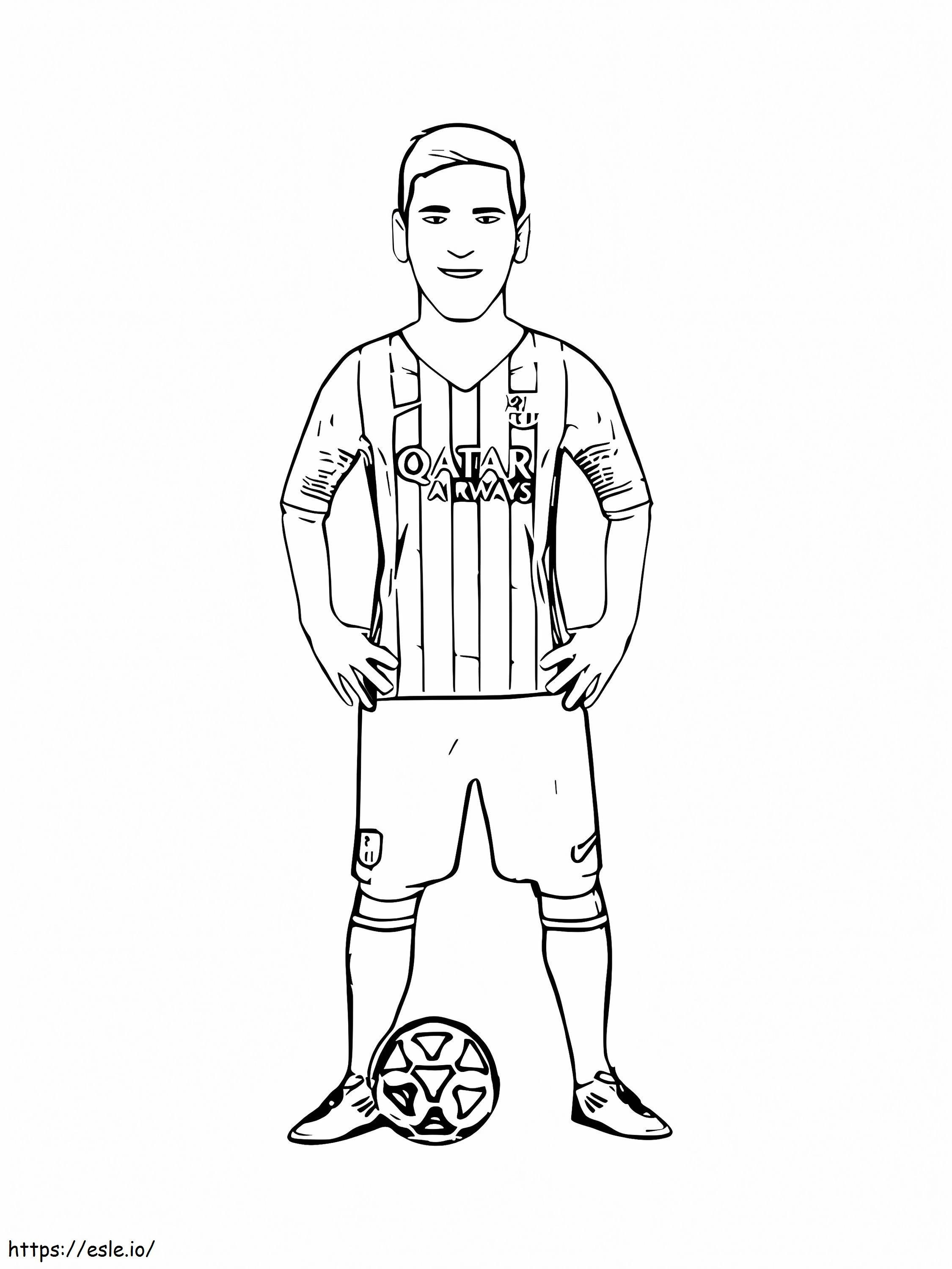 Lnel messi coloring page