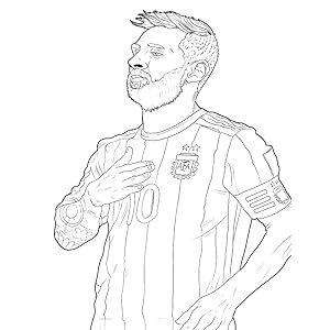 Soccer coloring book for kids aged