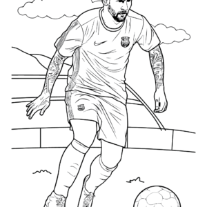 Lionel messi coloring pages printable for free download