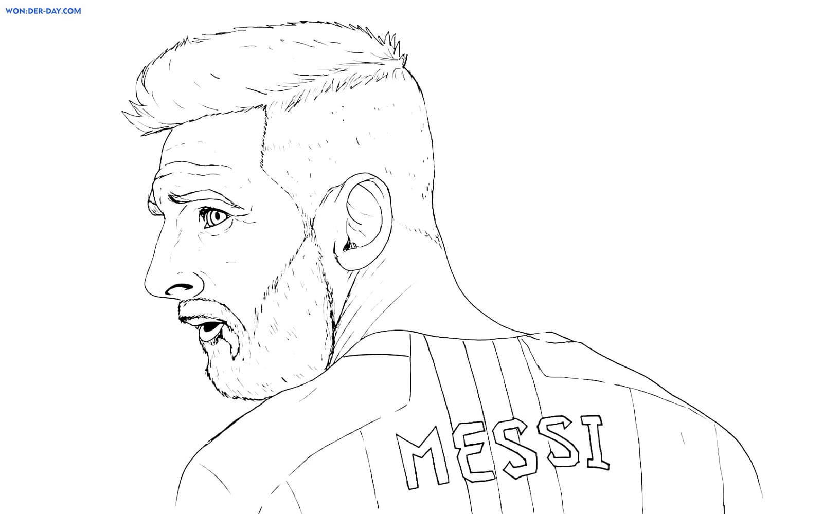 Lionel messi coloring pages print and color