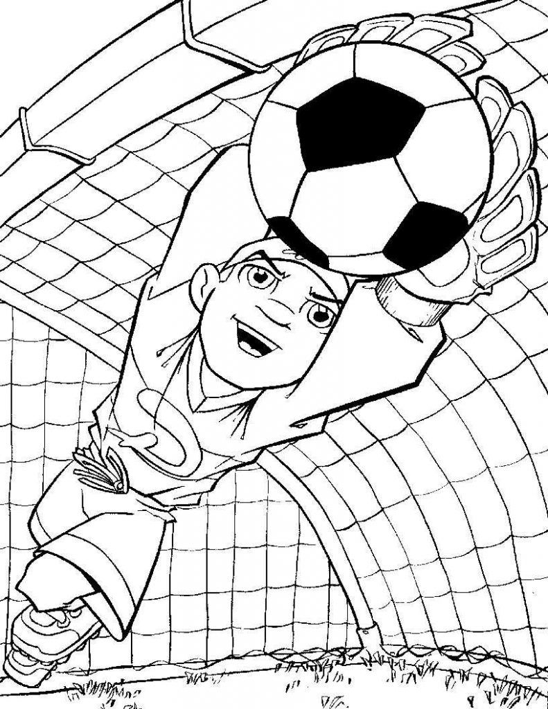 Coloring pages free printable soccer coloring pages