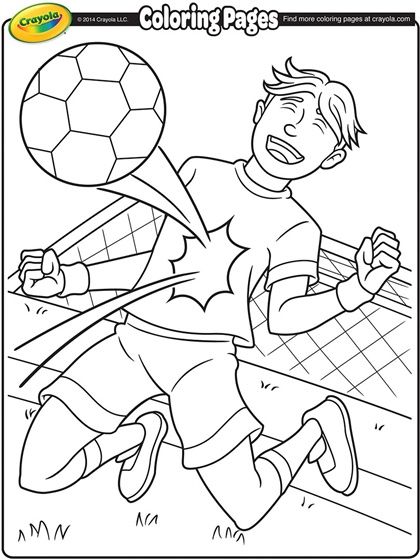 Soccer player on crayola free coloring pages sports coloring pages coloring pages